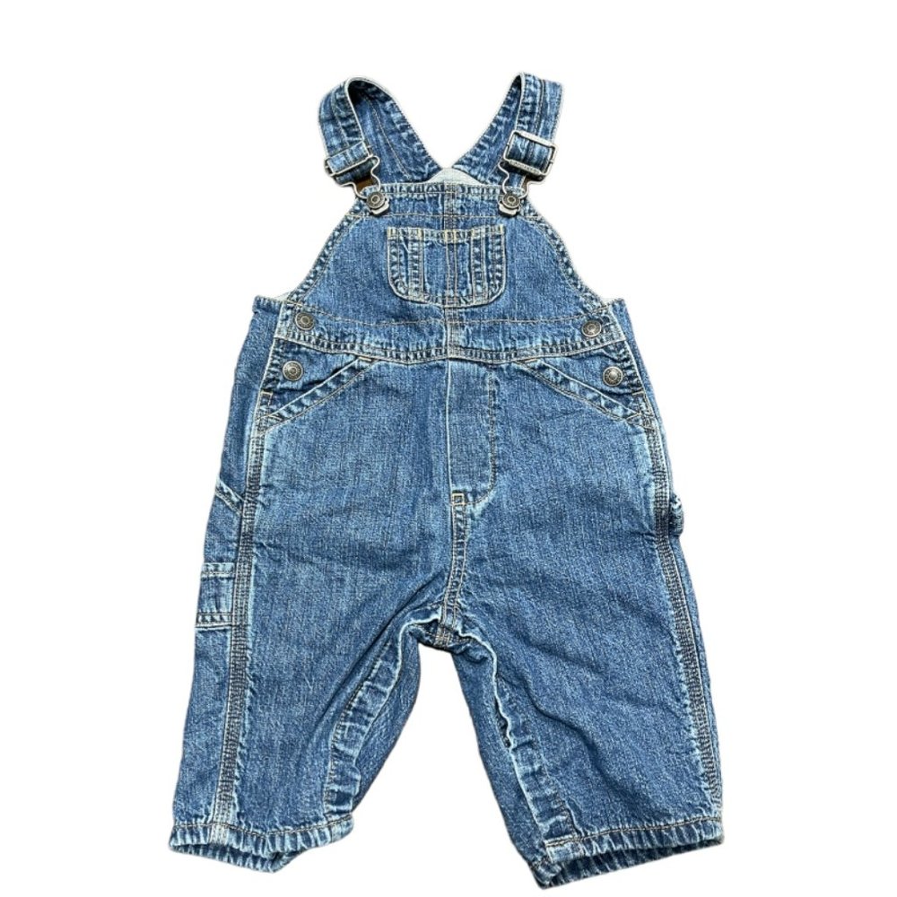 Baby Gap Lined Denim Overalls sz 6-12 months